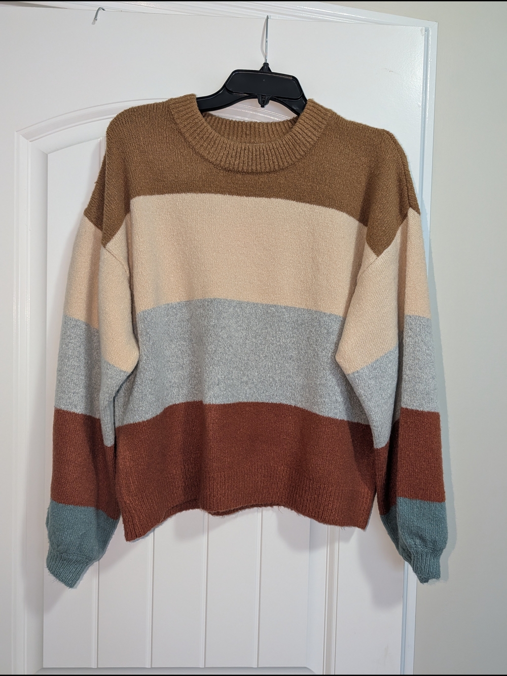 Willow Root Brown and Cream Knit Sweater